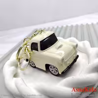 جاکلیدی فانتزی مدل ماشین سفید کد HAIR13968W