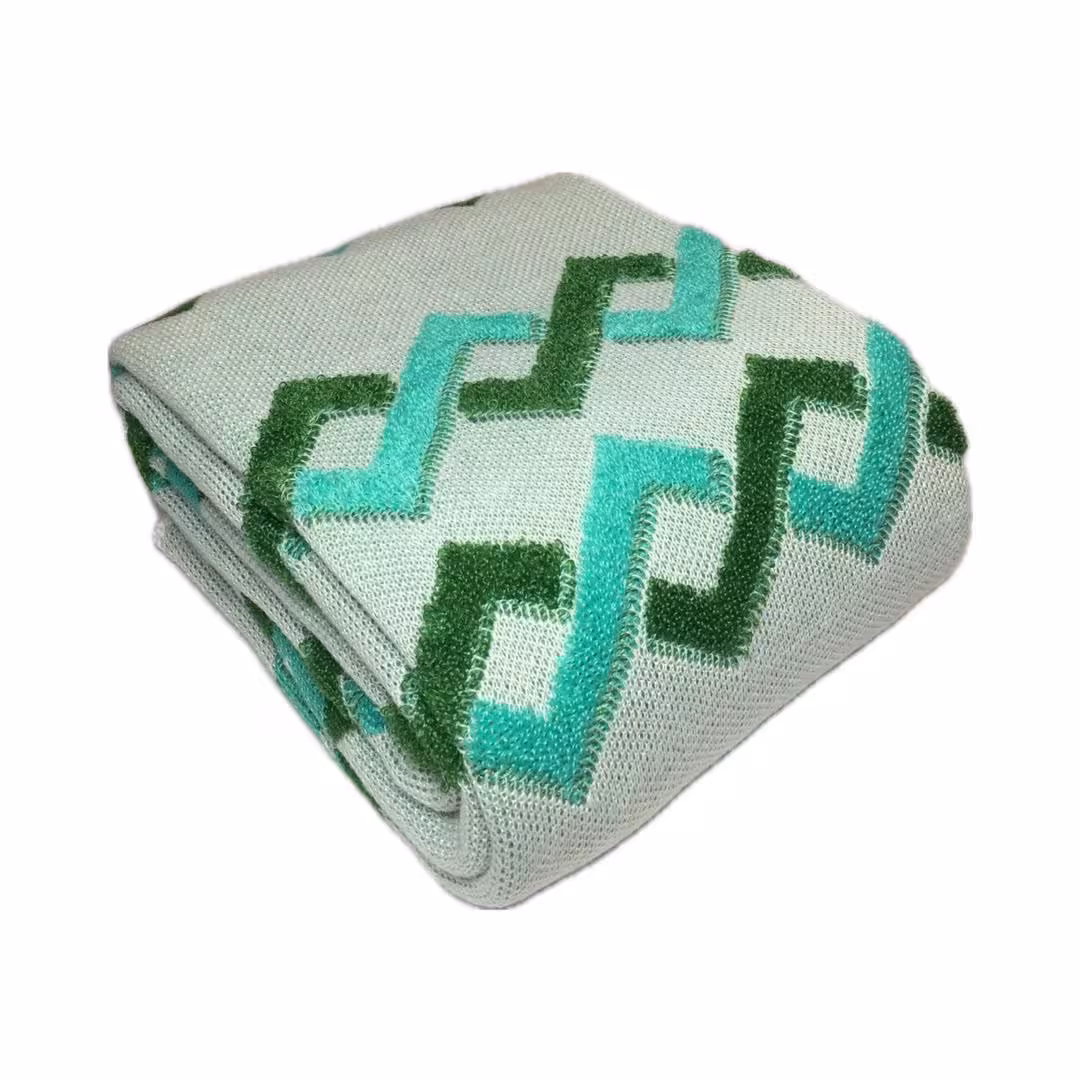 شال مبل بافت (رومبلی) سوپر (تراکم بالا) طرح ونیز سایز 150×200