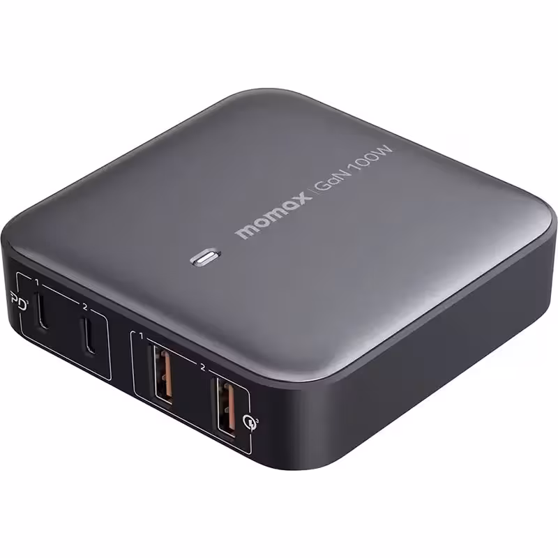 شارژر رو میزی 4 پورت مومکس OnePlug 4-Ports Desktop GaN Charger 100W