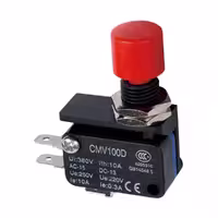 میکروسوئیچ فشاری با مهره نصبی CNTD مدل CMV10P-D