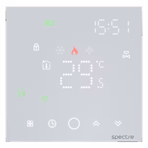 ترموستات هوشمند Ciel – سری TSR13 – گرمایش از کف – zigbee – Tuya – سفید