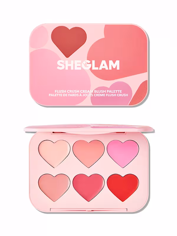پالت رژگونه کرمی Flush Crush مدل Blushing Bouquet شیگلم SHEGLAM