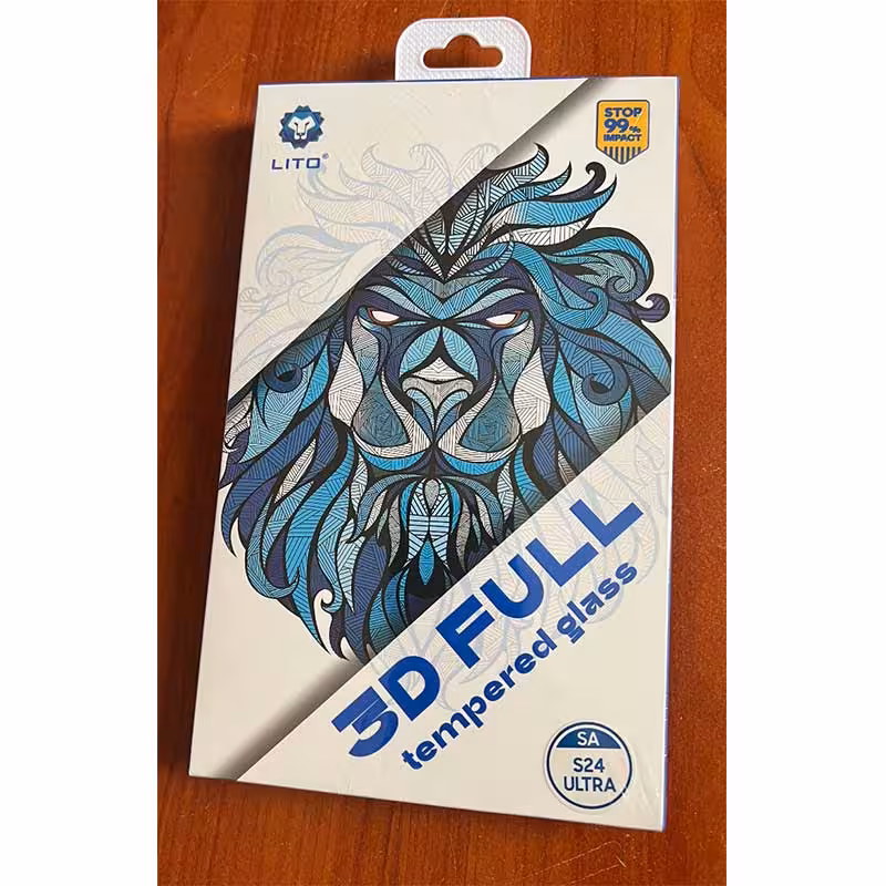 گلس تمام صفحه لیتو سامسونگ S24 Ultra مدل Glass Lito 3D Full
