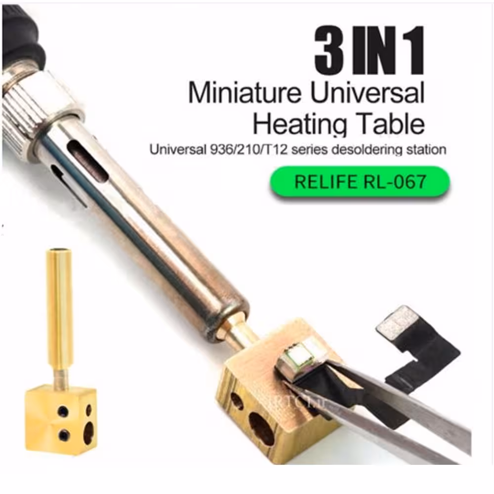 قیمت و خرید پری هیتر هویه RELIFE RL-067 3 IN 1 MINIATURE UNIVERSAL HEATING TABLE