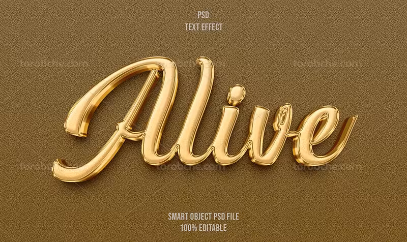 موکاپ لایه باز افکت متنی | گرافیک با طعم تربچه