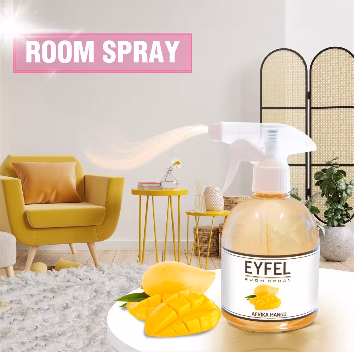 اسپری خوشبو کننده هوا ایفل اصل EYFEL مدل اژدها سرخ red dragon حجم 500 میلی لیتر کد 562011