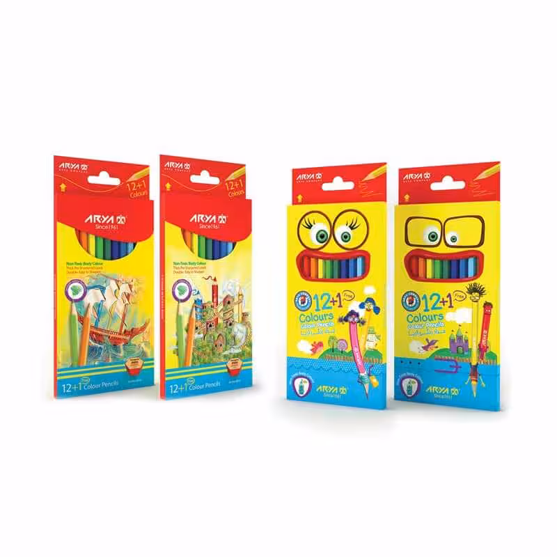 مدادرنگی12 1 رنگ جعبه مقوایی آریا
