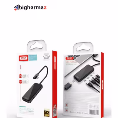 هاب 4 پورت TYPE-C   پورت HDMI ایکس او مدل XO-HUB002
