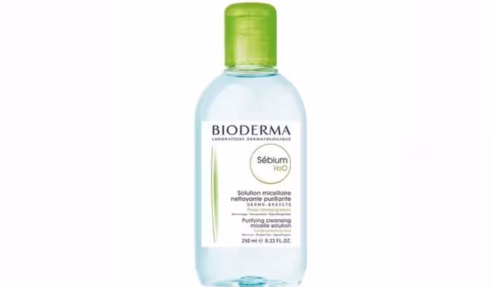 میسلار واتر پاک کننده آرایش بایودرما مدل Sebium H2O، مناسب پوست چرب و مختلط، حجم 250 میلی لیتر