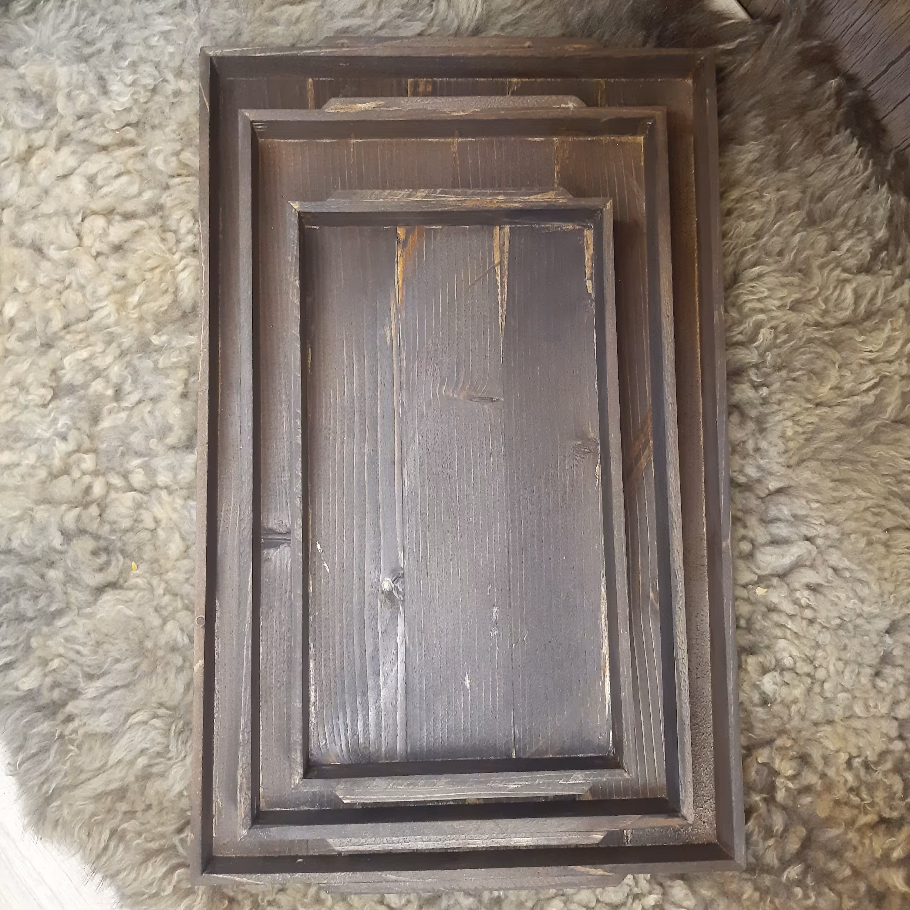 سینی چوبی سه تیکه زیبا محکم و سبک