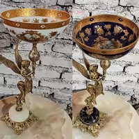 میوه خوری فرشته دایکاست ظرف طلا کوب