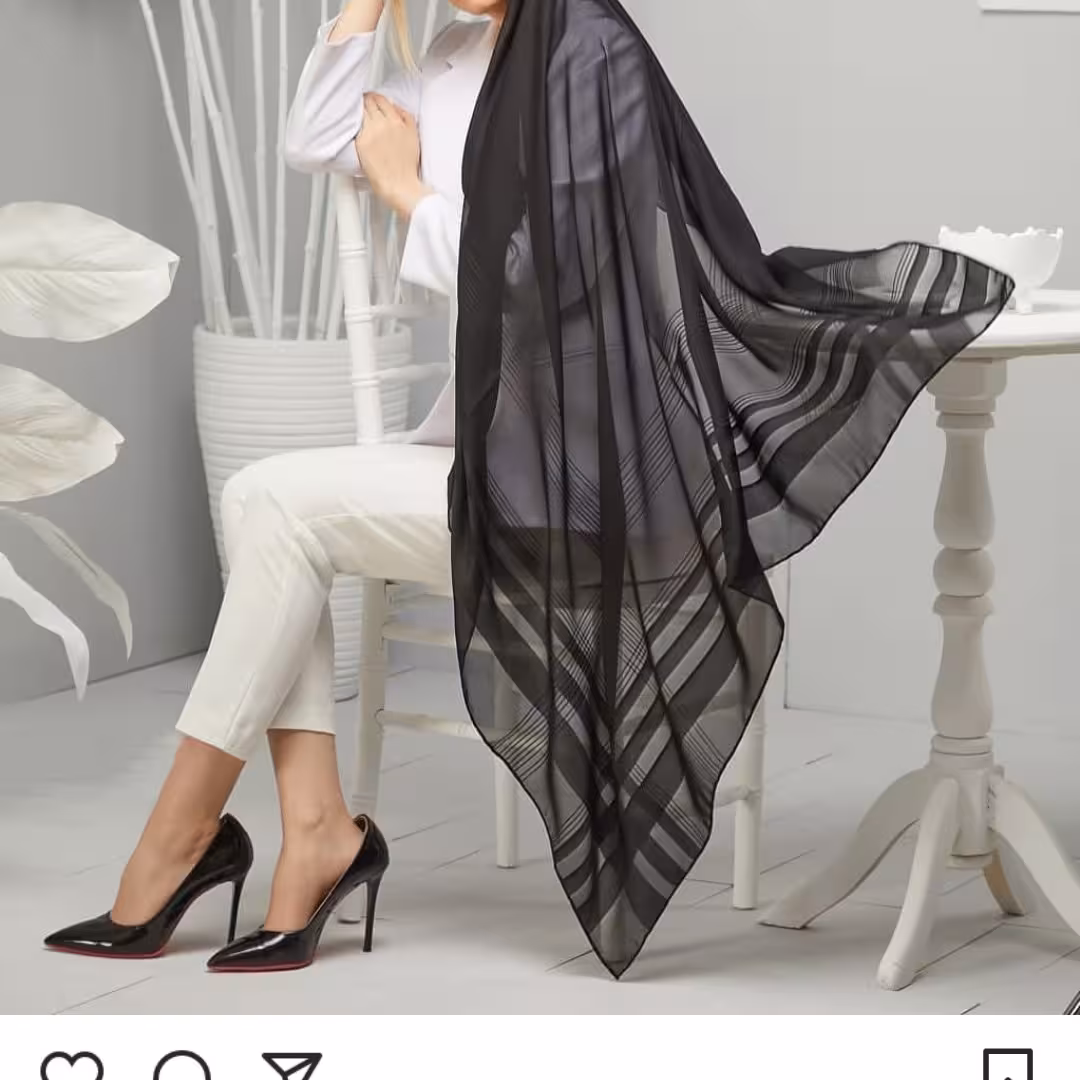 روسری حریر نخ ترک