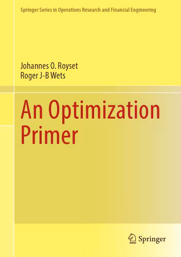خرید و دانلود نسخه کامل کتاب An Optimization Primer