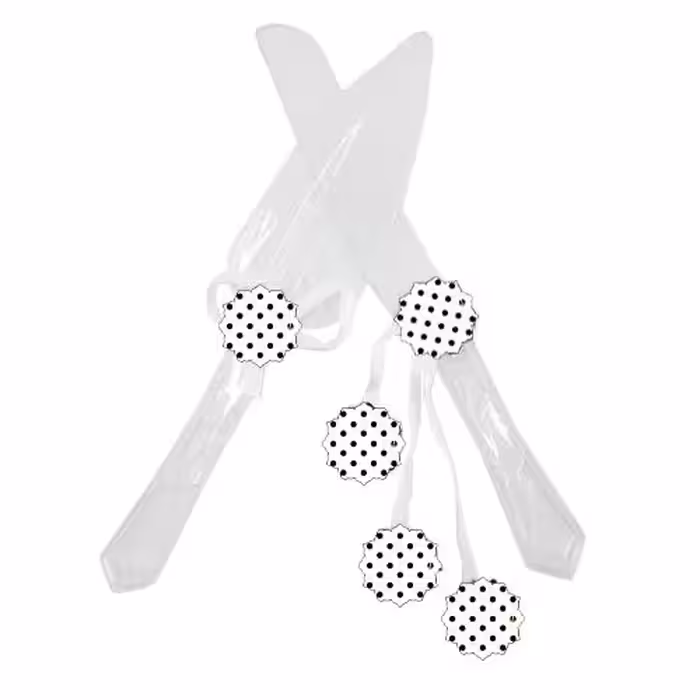 کارد کیک بری تم تولد خالدار سفید