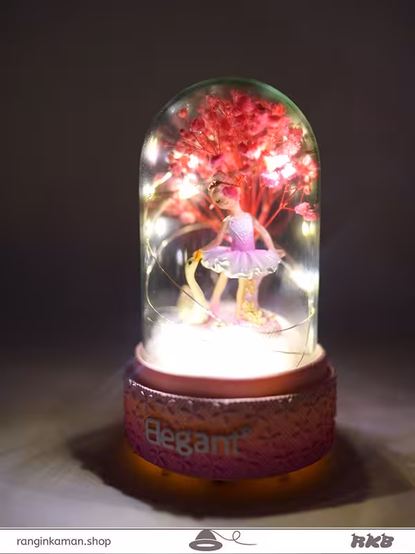 حباب شیشه ای طرح فرشته 3304 (گوی شیشه ای)