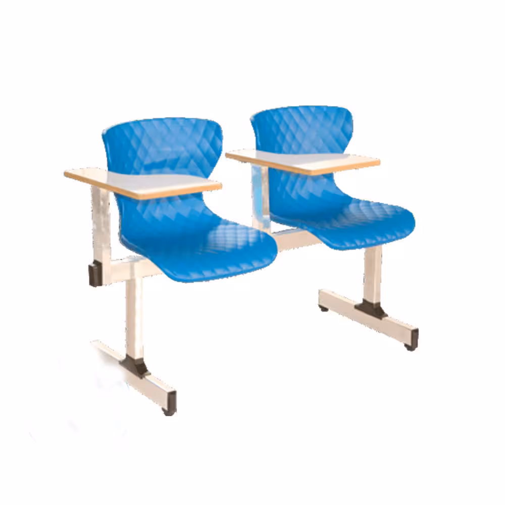 نیمکت دیاموند دو نفره آموزشی با جاکتابی قیددار ( استاتیک ) بنیزان کد B208AS