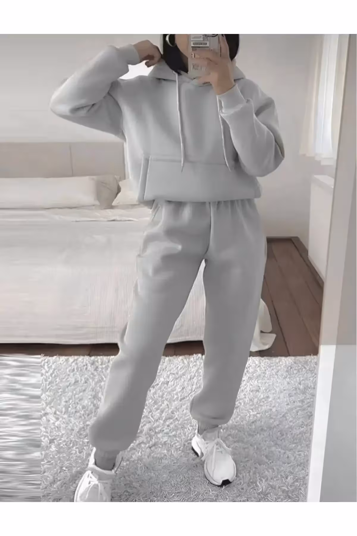 ست سویشرت و شلوار یونیسکس با پارچه سه لایه کلفت و باکیفیت - 6301