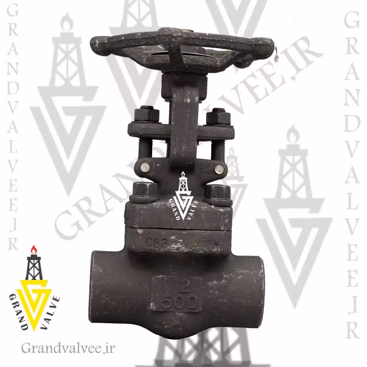 شیرفلکه کشویی &quot;1/2 1 اینچ فولادی کلاس 1500 رزوه ای