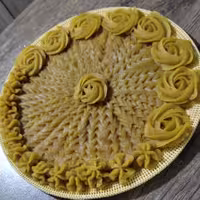 حلوای زعفران وهل وگلاب وکره باعطروطعمی خاص وبینظیرومجلسی 