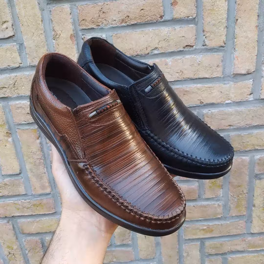 کفش مردانه طبی چرم کد 2745