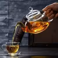 قوری تمام پیرکس با صافی شیشه ای شعله مستقیم