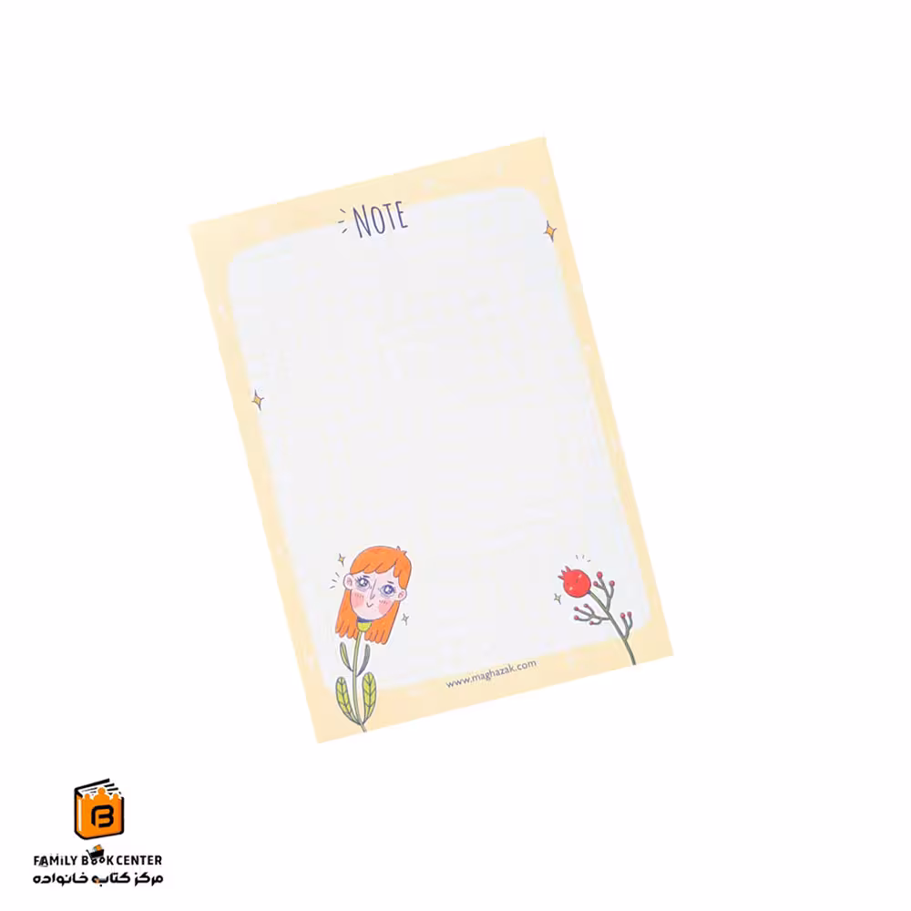 نوت پد A6 طرح گل انار مغازک (Maghazak)
