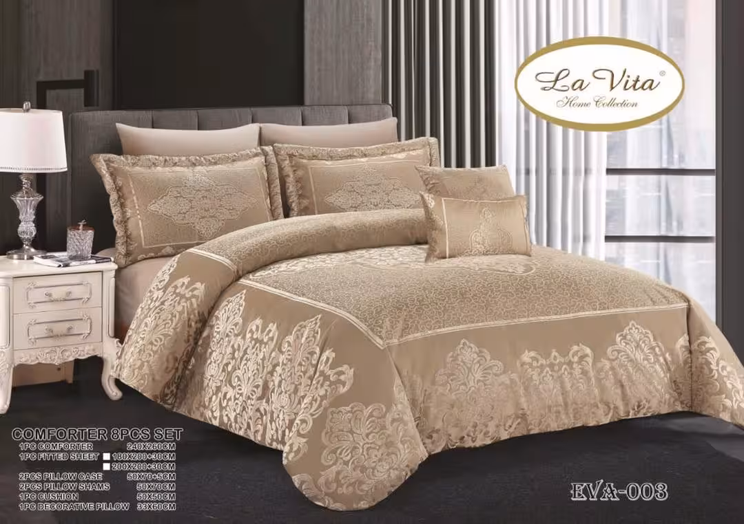 سرویس لحاف روتختی 2 نفره ترک برند لاویتا مدل EVA کد 003