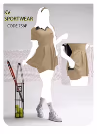 تونیک دامنی تنیس زنانه NIKE کد 004