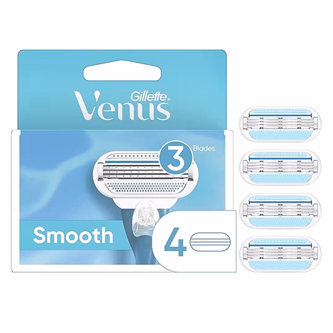 تیغ یدک ژیلت ونوس اسموت Gillette Venus Smooth (بسته 4 عددی)