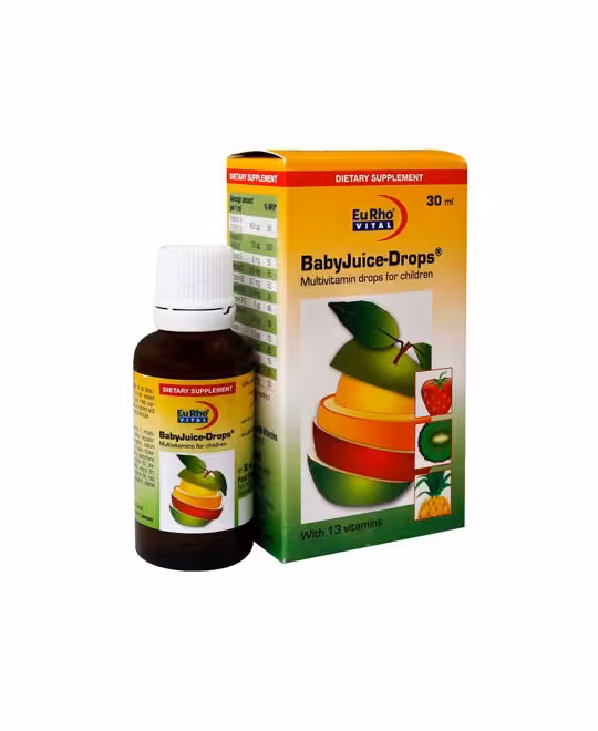 قطره مولتی ویتامین کودک بیبی جویس برند یوروویتال 30 میلی لیتر