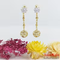گوشواره آویز زنانه مروارید برند فشن کد GSH1578W - آسنا کالا