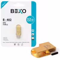 فلش 32گیگ Bexo B-402 USB3 OTG Type-C Gold