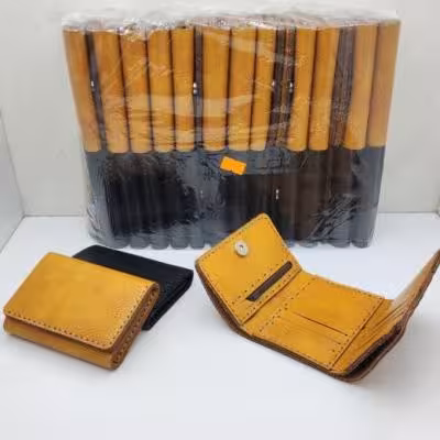 کیف و جاکارتی پشت چرم دکمه مخفی اعلا