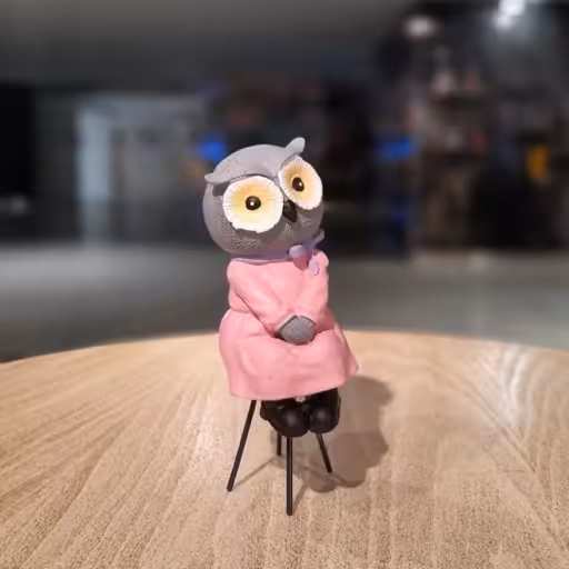 دکوری جغد پایه فلزی (پس کرایه)