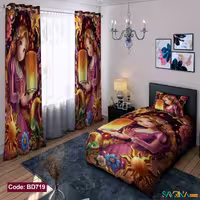 ست اتاق خواب دخترانه طرح راپانزل کد BD719