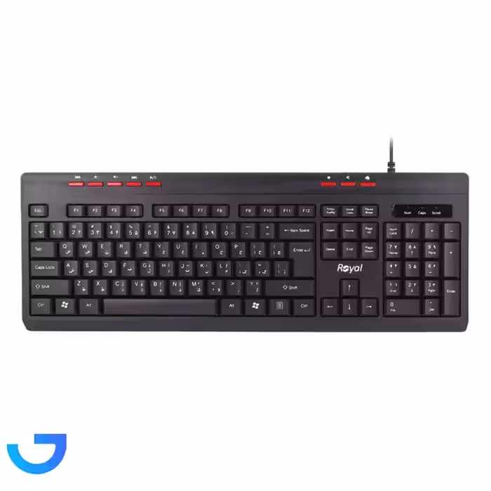 جزئیات ، قیمت و خرید کیبورد باسیم رویال مدل Royal RK-325 | فروشگاه آریا