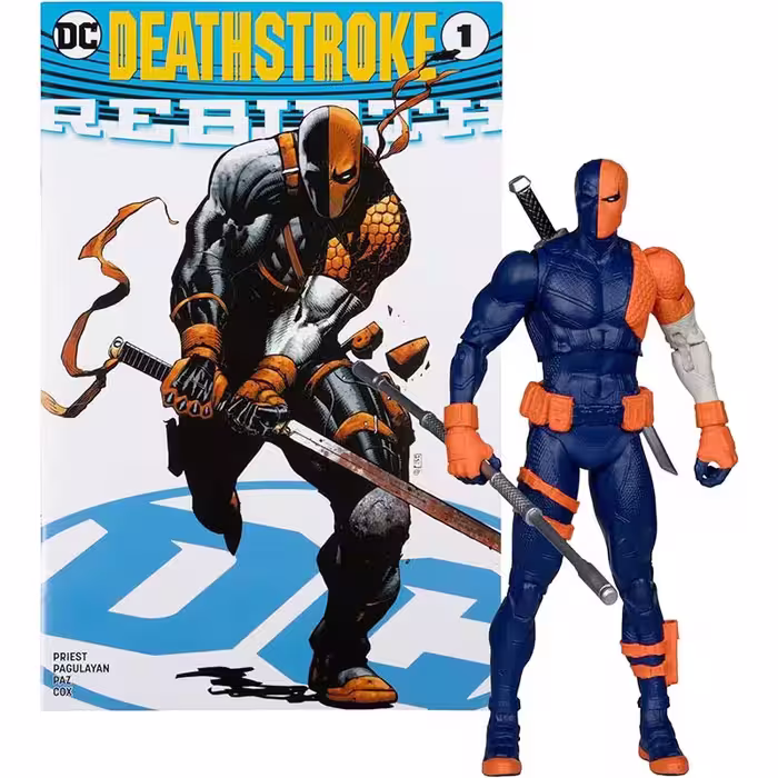 اکشن فیگور دث استروک | Deathstroke | McFarlane DC Direct | همراه با کمیک