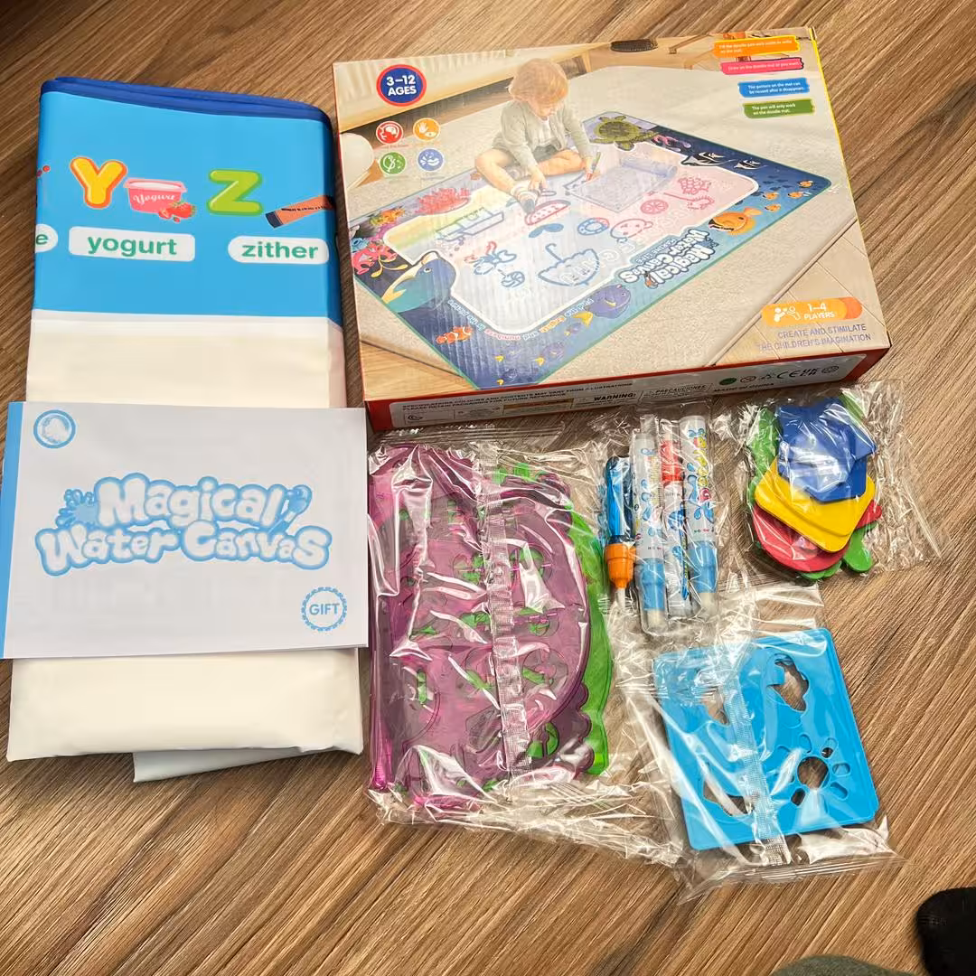 سفره جادویی نقاشی با آب سایز بزرگ ابعاد 100 در 80 سانتی متر