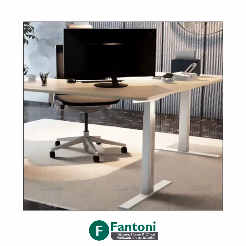 میز سه پایه برقی L فرم ساده فانتونی T201