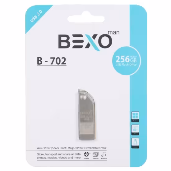 فلش مموری بکسو مدل B-702 USB3.0 ظرفیت 256 گیگابایت