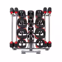 رک هالتر و صفحه لزمیلز 12 تایی Barbell rack and plate Lesmills