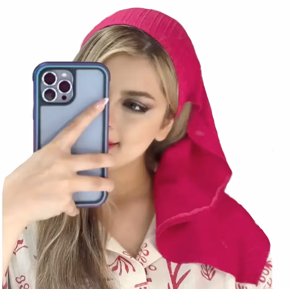 سربند پارچه ای دخترانه (دورگ) مدل خود طرح سرخآبی