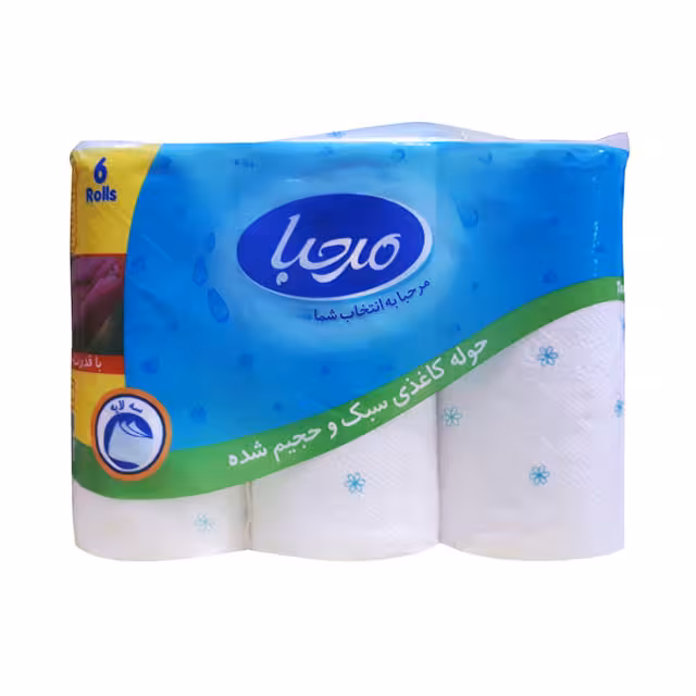 دستمال کاغذی حوله ای مرحبا 6 عددی