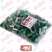 وایرشو دوبل روکشدار سایز 6 سبز TE6012 بسته 100 عددی DeDe