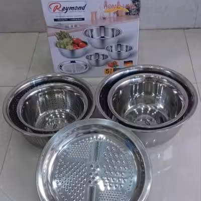 سرویس آبکش و لگن رنده دار 5 تیکه مارک ریموند
