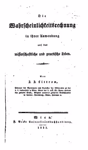 خرید و دانلود نسخه کامل کتاب Die Wahrscheinlichkeitsrechnung in ihrer Anwendung auf das wissenschaftliche und praktische Leben