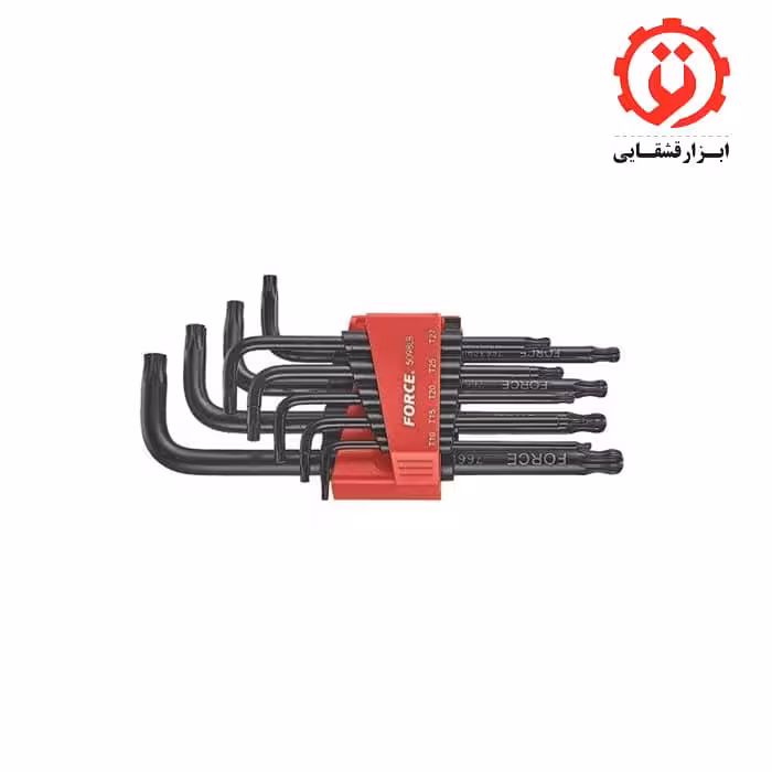 آچار ستاره ای بلند سر گرد 9 عددی فورس مدل 5098LB