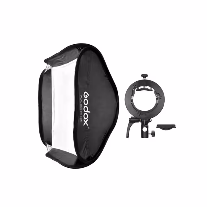 کیت هولدر S-type و سافت باکس S2 سایز 60x60 برای اسپیدلایت