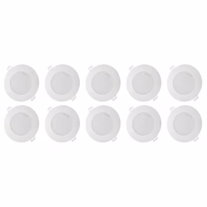 پک 10 تایی پنل توکار 7 وات نمانور مدل ستاره