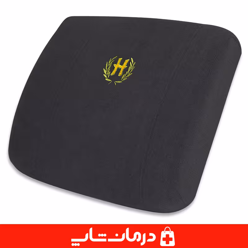 بالشت کمری اداری هوشمند پشت کمری اداری رنگ مشکی هوشمند مموری فوم